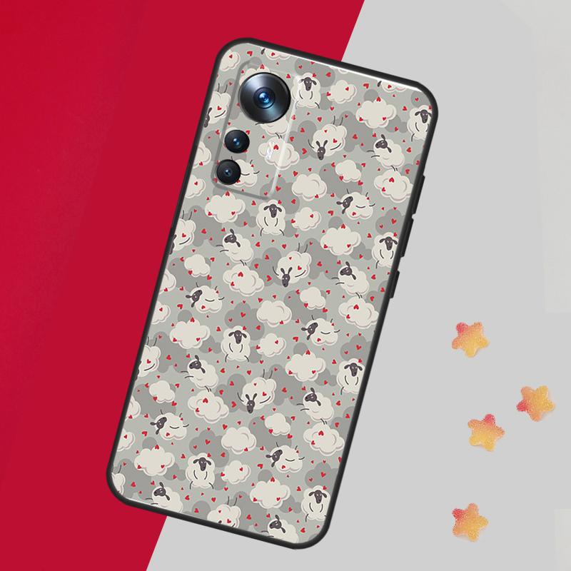 Милый Чехол-Овечка Для Xiaomi 14T Pro 11T 12T 13T 13 14 15 Ultra Чехол Для POCO F7 F6 F5 X3 X5 X6 X7 Pro