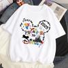 2025 Disney Family Vacation Graphic Tshirt Cartoon Printed T-shirt Clothes Women Casual Short Sleeves T Shirt Streetwear Tees