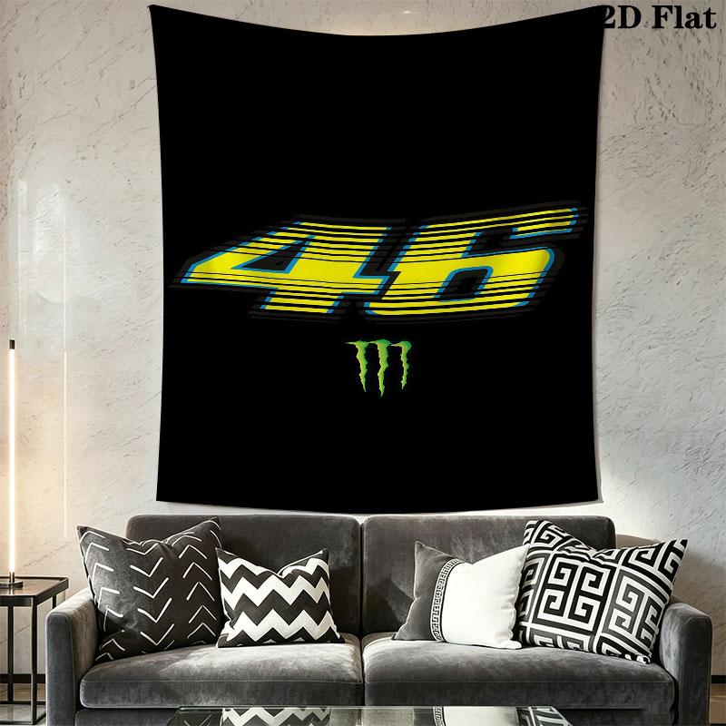 Rossi Flame Wall Tapestry Aesthetic Wall Hanging Printed Fabric Blanket Decorative Tapestries for Bedroom Living Room Home Decor