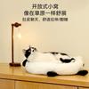 Открытая лежанка для кошек и собак из овечьей шерсти, зимняя, теплая, с нескользящим дном, 60 см, стираемая, универсальная для 4 сезонов, диванная подушка для щенков и котят
