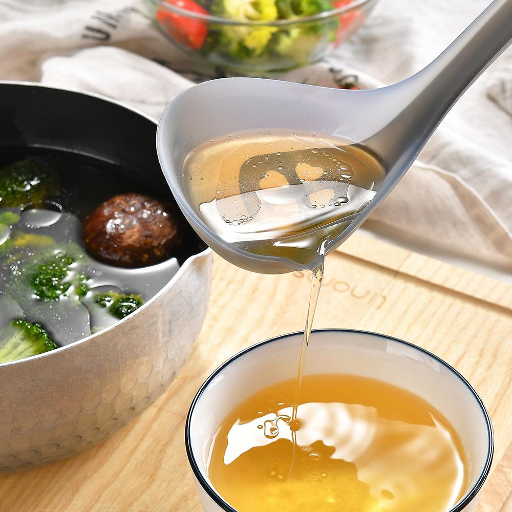Силиконовая кухонная лопатка набор ложек бытовая антипригарная лопатка масляный фильтр суп может быть вертикальным рисовая ложка кухонные принадлежности
