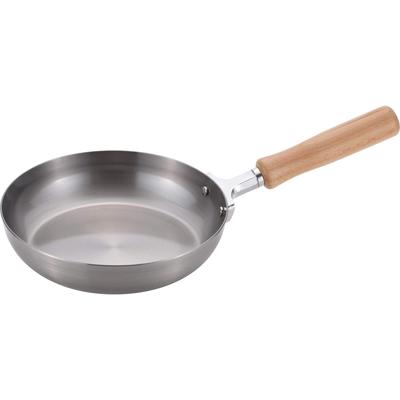 Сковорода Wahei Freiz Tsubame Sanjo Iron Frying 18 см, совместимая с IH Gas, маленькая, для приготовления омлета и яичницы, деревянная ручка, совместимая с IH Gas, сделано в Японии, Chitose
