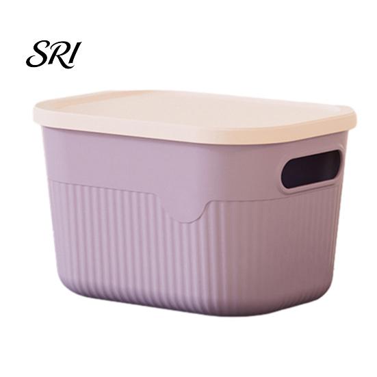 Balcony Gardening Supplies Container Storage Box with Handle And Lid Organizer Space Office Saving Stackable for Kitchen Bedroom Dormitory