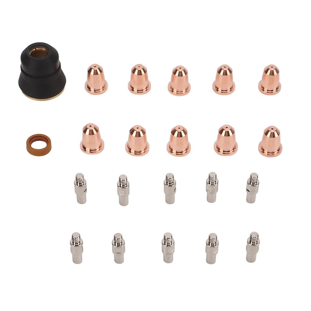 22 шт. Расходные материалы для плазменной резки Электрод Сопло Защитный колпачок Аксессуар для резки резака