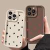 Милый силиконовый мягкий чехол для телефона в форме сердца для iPhone 16 Pro Max 15 Pro 14 Plus 13 12 11 7 8 Plus 16E X XS XR SE2 Ударопрочный чехол