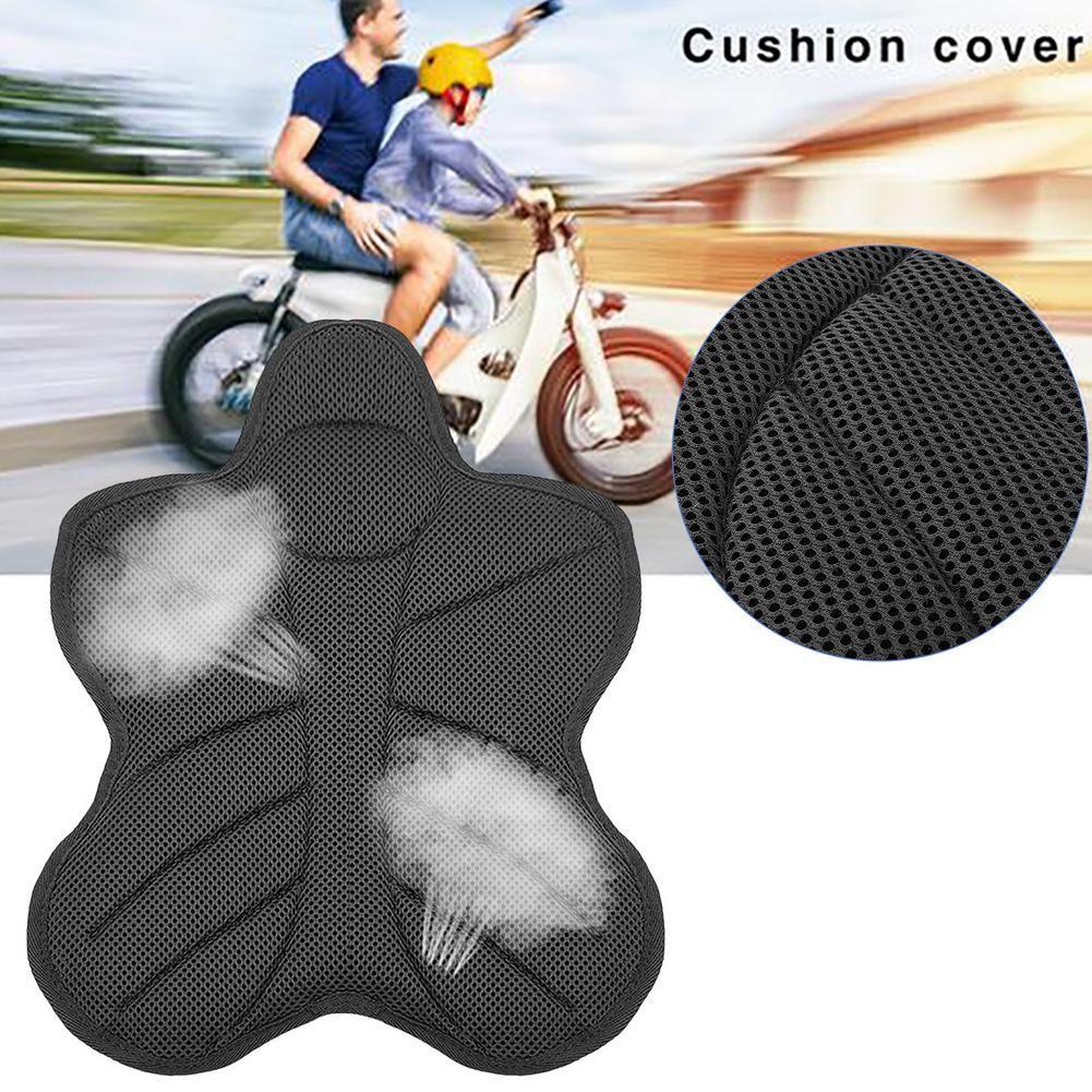 Sunscreen Seat Cover 3D Pad Motorcycle Seat Cushion Anti Slip Seat Cushion Comfort Breathable Damping Motorbike Accessories
