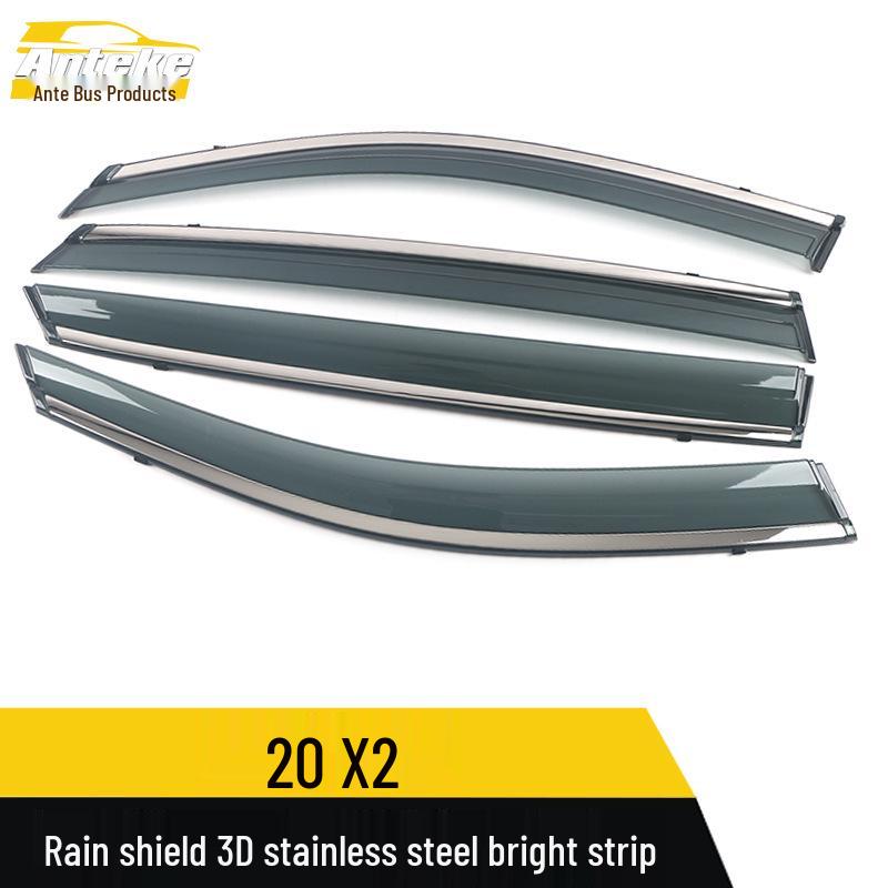 2020 BMW X2 Rain Guards - 3D Stainless Steel Bright Trim Car Accessories