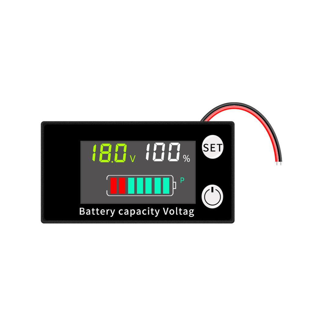Digital Battery Capacity Tester Percentage Level Voltage LCD Display Air-Conditioning Volt Battery Power Indicator Panel