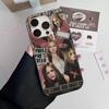 Чехол для телефона Avril Ramona Lavigne для iPhone 16 15 17 Pro 11 12 13 14 Pro Max Plus Мягкий силиконовый чехол-оболочка с волнистым рисунком