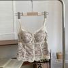 Original  Summer Popular French Lace Suspender Vest Women's Chest Pad Slim-fit Versatile Back Bottom Top