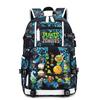 Plants vs. Zombies Backpack for Kids Boys Grades 3-6 Waterproof Spine Protection Lightweight School Bag