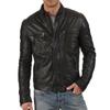 Men's Genuine Lambskin Black Leather Jacket Stylish Motorcycle Bomber Biker Outerwear MJ 02
