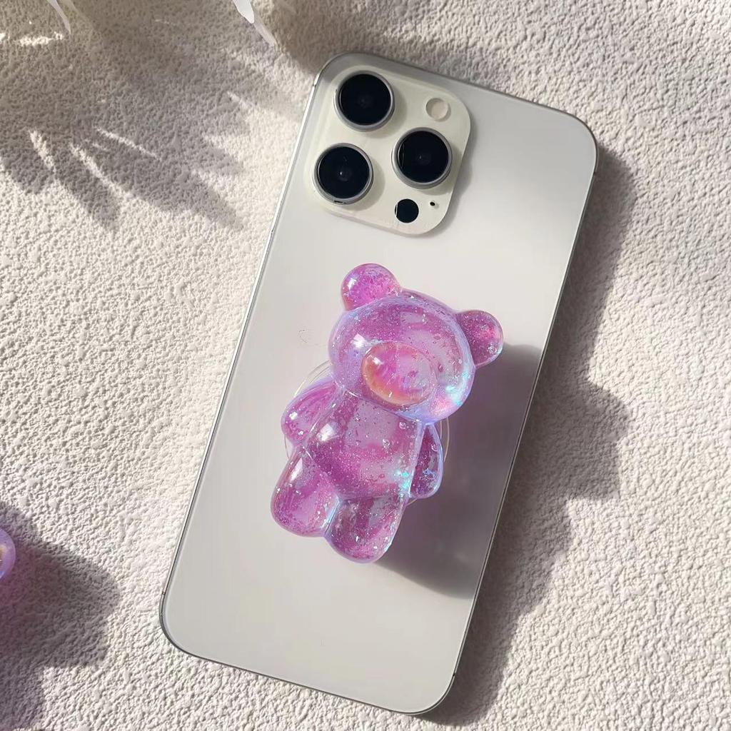 Подставка для телефона с подушкой безопасности в корейском стиле в виде панциря медведя – креативная телескопическая складная конструкция