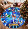 Sonic Pattern Round Rug, Indoor/Outdoor Mat, for Picnic, Gameroom, Bedroom, Office, Living Room, Home Decor Carpet, Birthday Gift