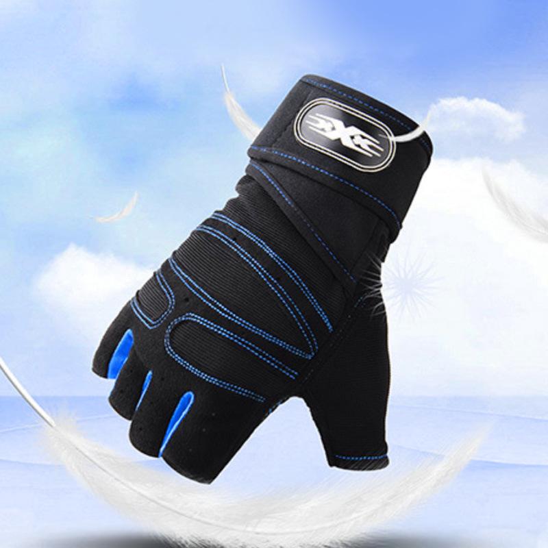 Dumbbell Gloves for Men and Women Weightlifting Crossfit Bodybuilding Workout Sport Gym Training Gloves Non-slip Wrist Protector