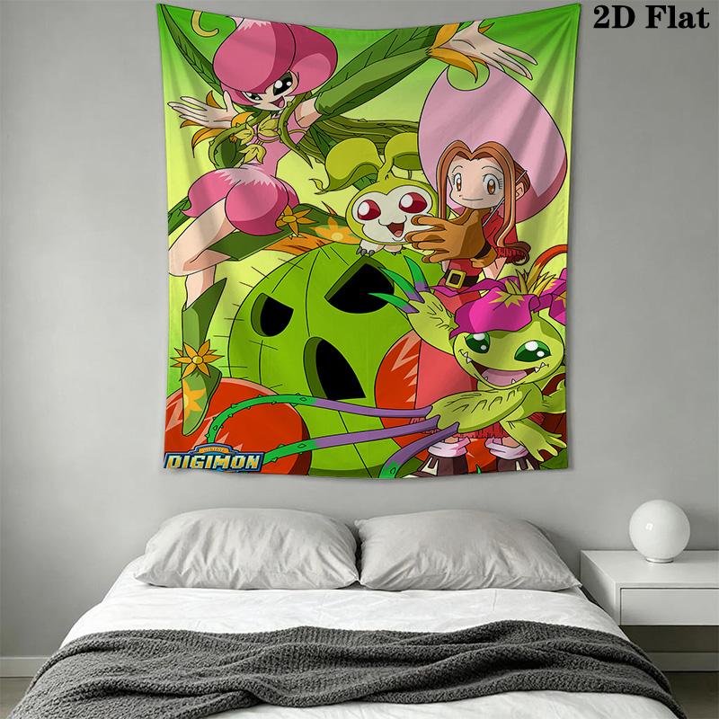 Digimon Pattern Home Decor Tapestry, Wall Hanging, Decorative RV Wall Cloth.MGT0918426
