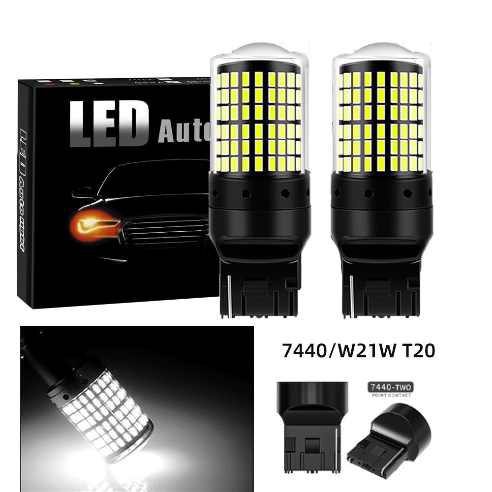 2 шт. 12 В-24 В сигнальные огни 1156 BA15S BAU15S 1157 BAY15D 7440 7443 T20 3157 T25 144smd светодиодные лампы автомобильные стоп-сигналы поворотники автолампы