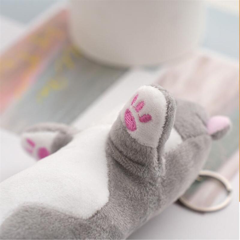 16CM New Long Cat Plush Toy Keychain Cute Cat Doll Bag Hanging Decoration Doll Scratching Machine Brithday Gifts For Girls