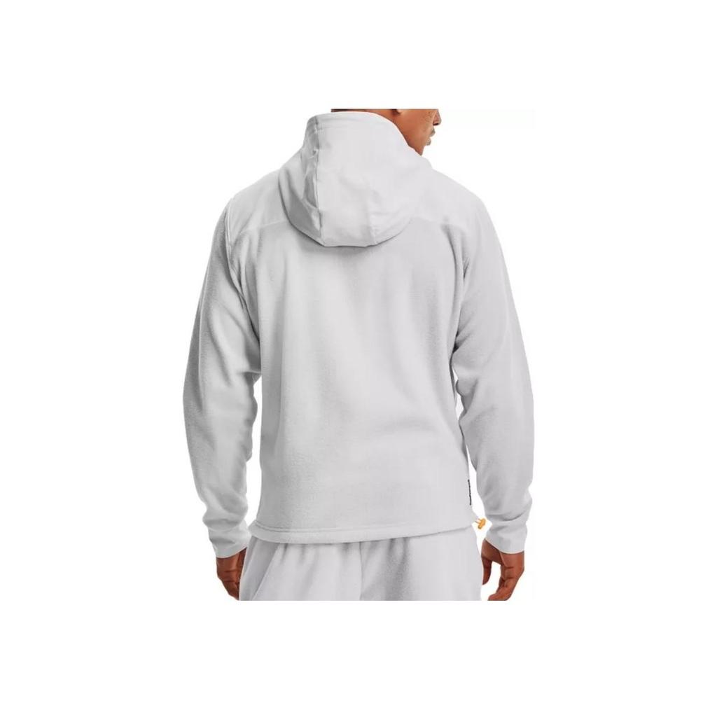 Under Armour RUSH Fleece Zip-Up Training Jacket Men Outerwear Grey 1366177-014