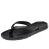 Summer Genuine Leather Men's Flip-Flops Outdoor Beach Sandals Black Men Slippers For Home Moccasins Man Shoes