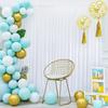 2PCS Backdrop Curtains Wedding Organza Sheer Crystal Tulle Roll Yarn Organza Fabric Wedding Party Backdrop Baby Shower Decor
