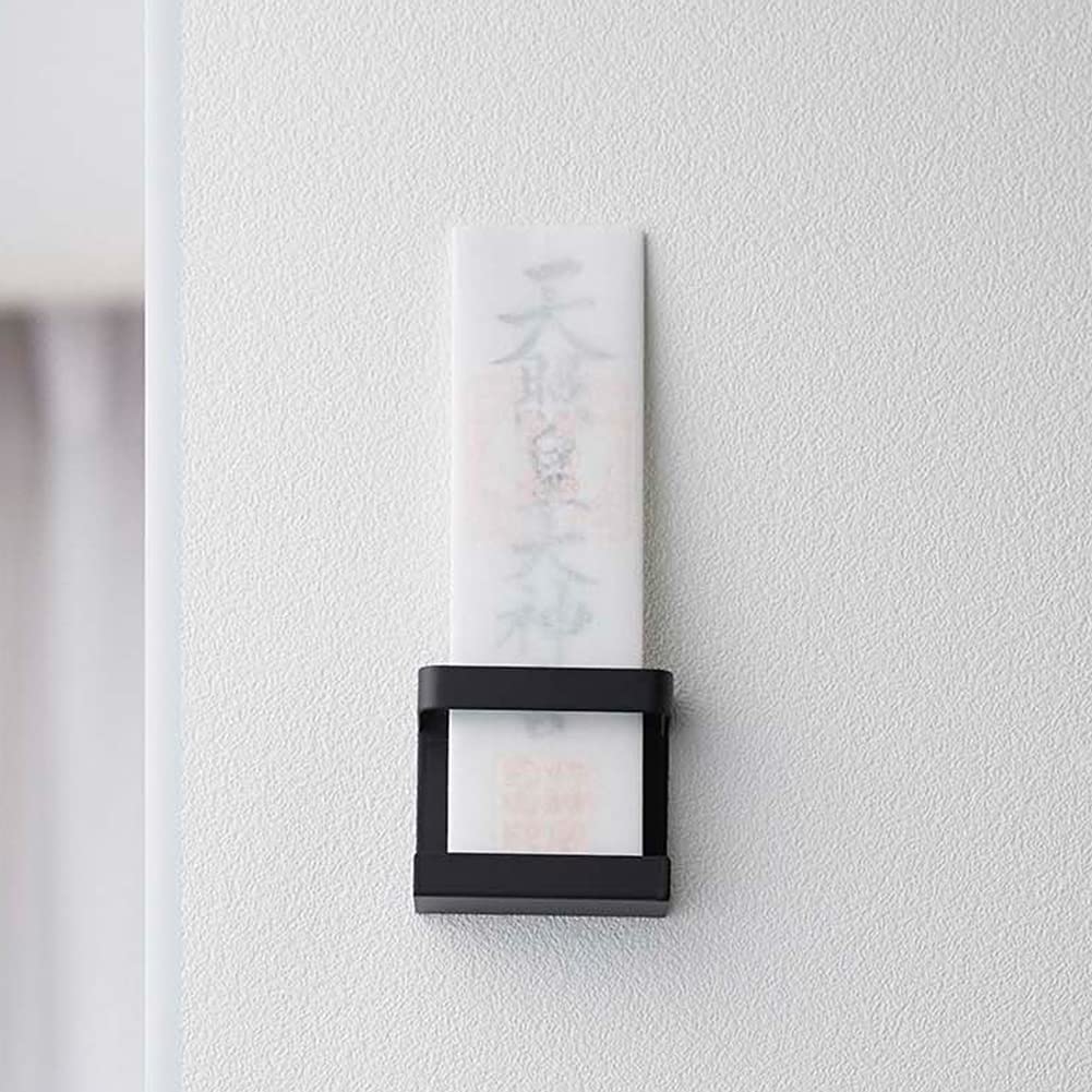 Yamazaki Jitsugyo (Yamazaki) God Bill Holder Single Black Approx. W9XD4XH8cm Tower Simple Shinto Altar Bill Holder 5287