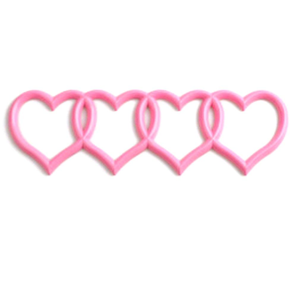 Car Logo Modification Love Four-Ring Rear Tailgate Heart-Shaped Sign Creative Decoration Sticker Suitable for Car Tail Badge Modification Love Tail