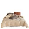Pure cotton double-layer yarn color-woven jacquard retro mix and match wind four-piece set cotton gauze bedding four-piece set