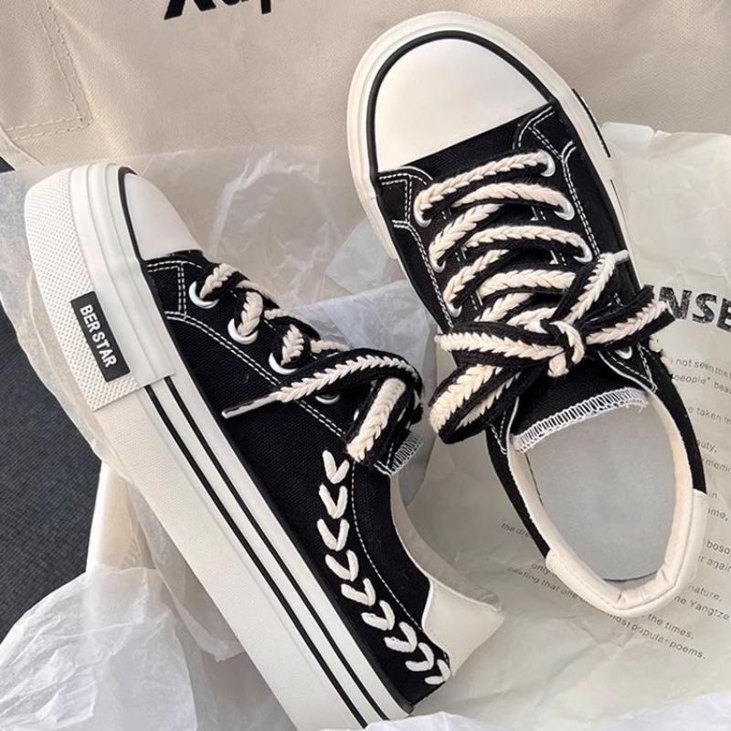 Модные женские туфли на платформе из парусины, увеличивающие рост, толстые кроссовки для девушек и девушек, уличные кроссовки, женская обувь на толстой подошве