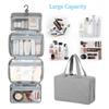 Large Capacity Travel Toiletries Bag with Hanging Hook Waterproof Bathroom Cosmetic Storage Bag Makeup Organizer Washbag