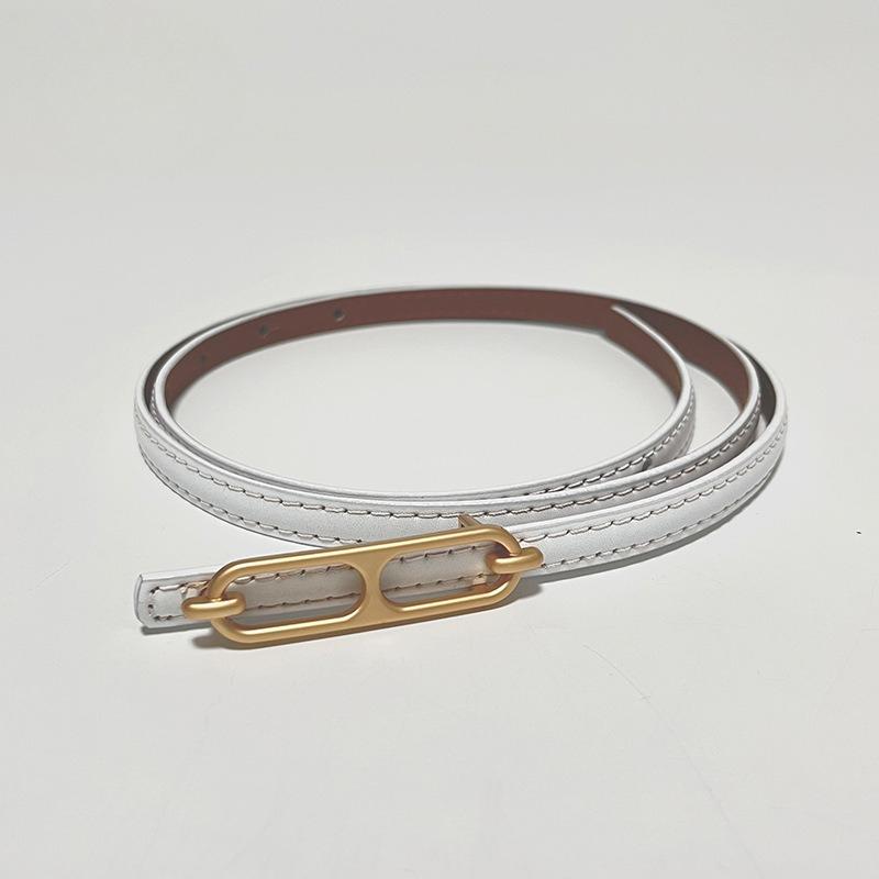 Юбка Ремень Женское Украшение Универсальный Пояс Цепочка на Талию Ремень Черный Натуральная Кожа Платье Костюм Тонкий Ремень Узкий Ремень