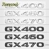 HZN3 3D Chrome Glossy Black ABS Letters Number GX400 GX460 GX470 Emblem For Lexus Car Trunk Logo Badge Sticker