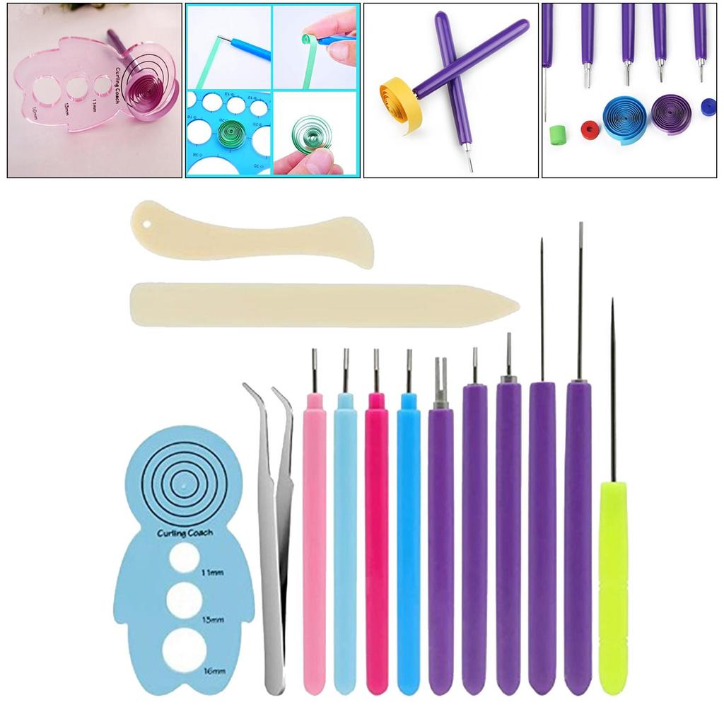 Quilling Tools Slotted Pen Hand Craft Rolling Tool Set Making Ornament