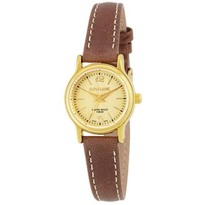 Sun Flame Unisex MJL-FA03-BR Круглые часы коричневые аналоговые