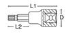 СИГНЕТ (#22545) Головка с шестилопастным профилем Torx T-45, 3/8", 22868