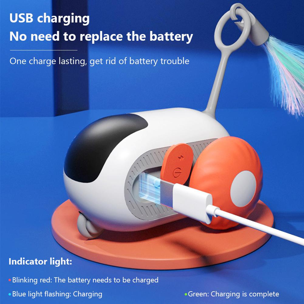 Умная электрическая игрушка для кошек с дистанционным управлением Умная электрическая игрушка для кошек Перезаряжаемая автоматическая игрушка для кошек Автомобиль Игрушки для котят Автомобиль Движущаяся игрушка