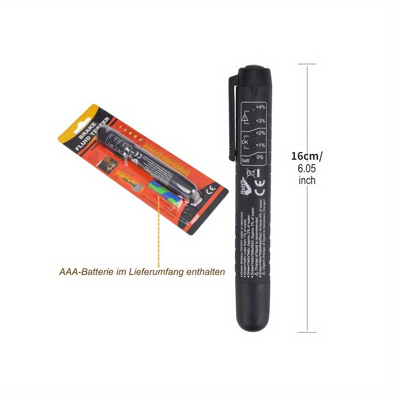 Автоматическое тестирование жидкости, тестер тормозной жидкости, ручка, 5 светодиодных индикаторов, дисплей для электронной ручки, тестер масла тормозной жидкости, цифровой