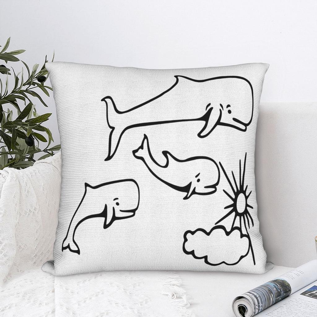 Rock Extremoduro Band Whales and Sun Pillow Cover Square Cushion Cover Fashion Pillow Case For Sofa Bedroom Home Decor