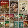 Nostalgic Garden Metal Poster Vintage Decorative Plate Rusty Metal Tin Sign Man Cave Home Cafe Metal Plaque Wall Decor