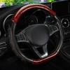 Автомобильный чехол на руль D-образной формы из красного дерева для Golf 6 7 Polo Passat Tiguan 2016 2017 2018 для Kia Sportage Optima