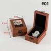 Wooden Buddha Bead Bracelet Jewelry Storage Box Necklace Pendant Ring Box Jewelry Jade Packaging Display Gift Jewelry Box