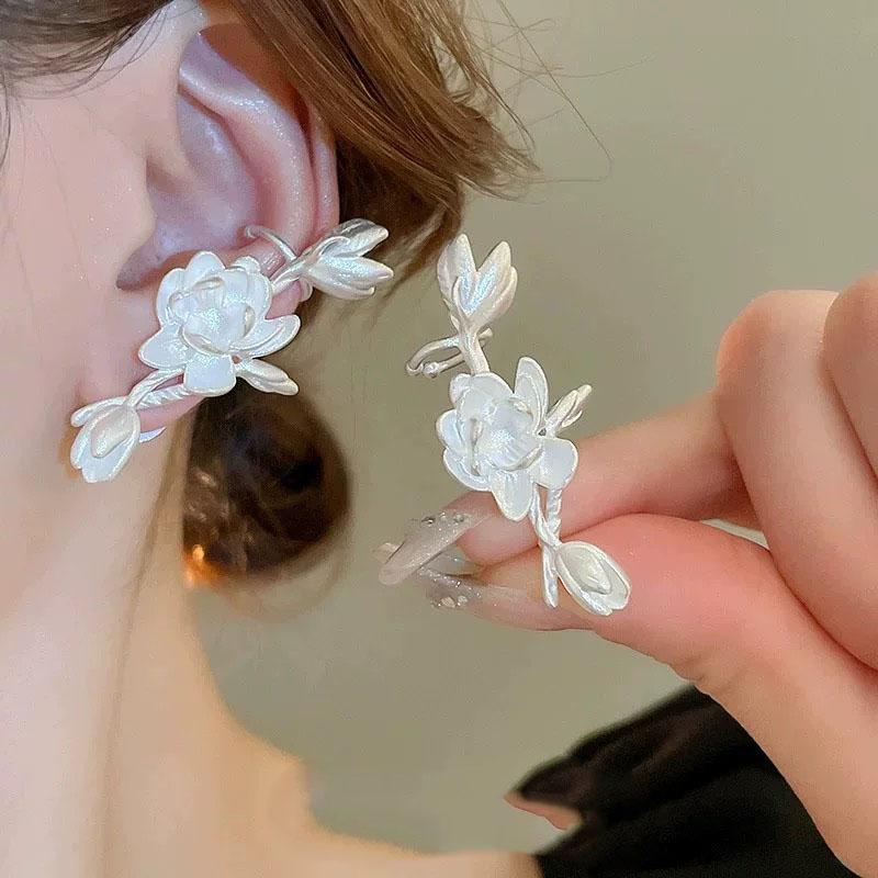 Xiaomi Серьги-гвоздики из стерлингового серебра 925 пробы Винтажные для женщин Простые Цветок Жемчуг Серьги Украшения Предотвращение Аллергии Вечеринка Аксессуары Подарок