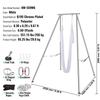 Aerial Yoga Frame & Yoga Hammock, 9.67 ft Height Professional Yoga Swing Stand Comes with 6.6 Yards Aerial Hammock, Max 551.15 lbs Load Capacity Yoga