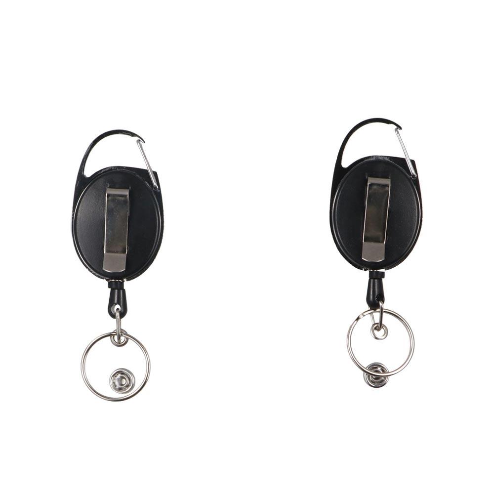 Horizontal Half Card Holder Transparent Credit Card Retractable Badge Reel Bank Cards Easy Pull Buckle Name Card Cover