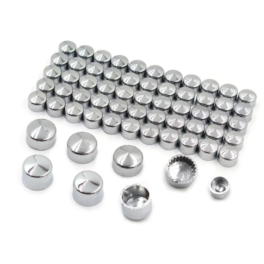Motorcycle Parts 63pcs Chrome Caps Cover Kit for 2004-2015 Harley Sportster Engine & Misc Bolt Nut