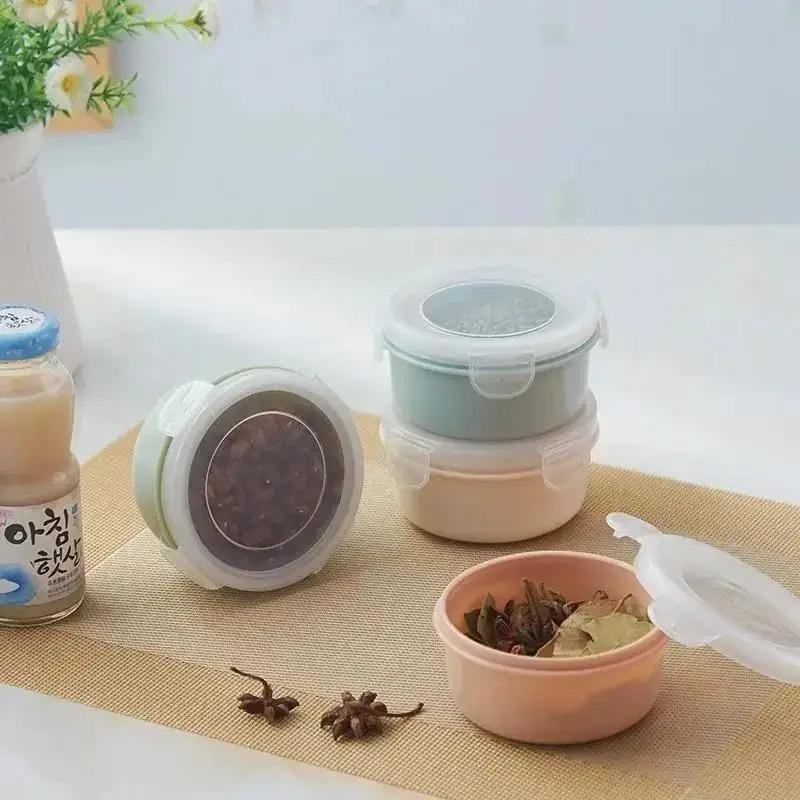Новые 1 шт. Контейнеры для хранения продуктов Кухонные герметичные контейнеры-крисперы для еды Контейнеры для хранения продуктов Ланч-бокс Кухонный органайзер