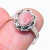 Натуральный Родохрозит Драгоценный Камень Ручной Работы 925 Стерлинговое Серебро Ювелирное Кольцо S.7 W3J84