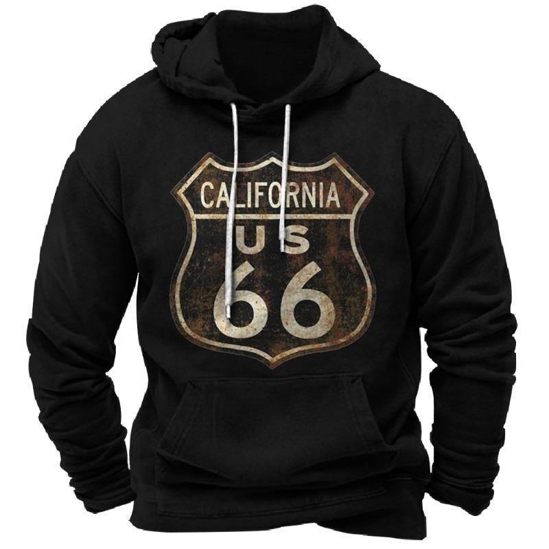 Винтажная Толстовка Route 66 3D Принт Толстовки Модные Толстовки Свитшоты Мальчик Женщина Свитшоты Мужские Спортивные Костюмы Мужчины Женщины Одежда
