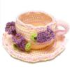 Crochet Flower Knit Teacup Kit, Furinkusa, Handmade, Craft Kit 6001005