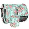 2Pcs Storage Bag 600D Oxford Cloth Printing MultiPocket Hand Strap Cylinder Shape Package(Green